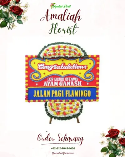 Bunga Papan Congratulation di Hotel Pangeran Pekanbaru